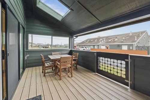 Each unit has its own private deck.