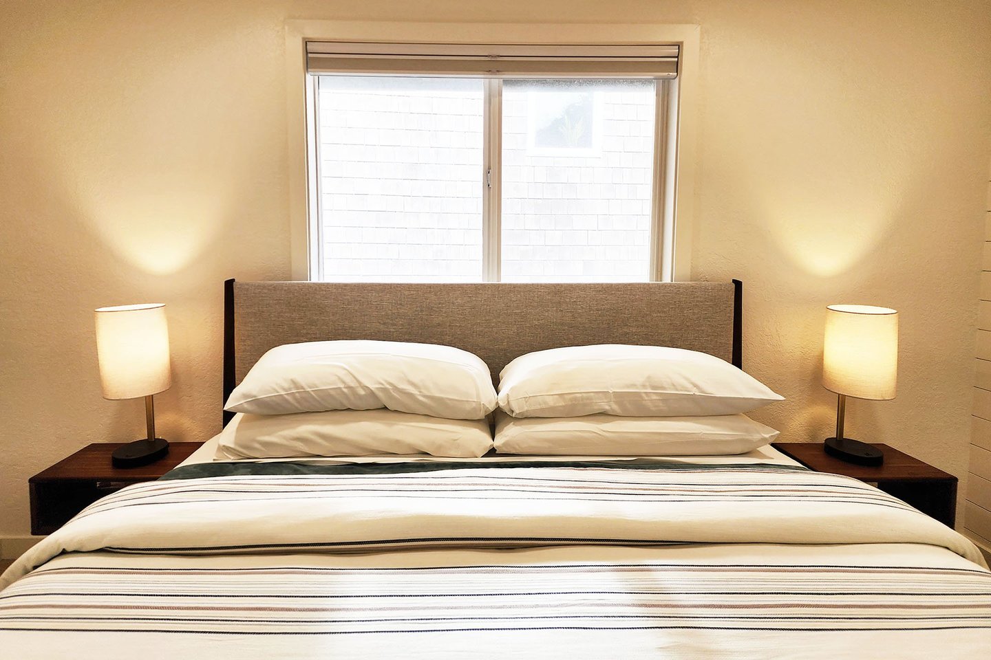 Relax after a day of exploring in one of three bedrooms.
