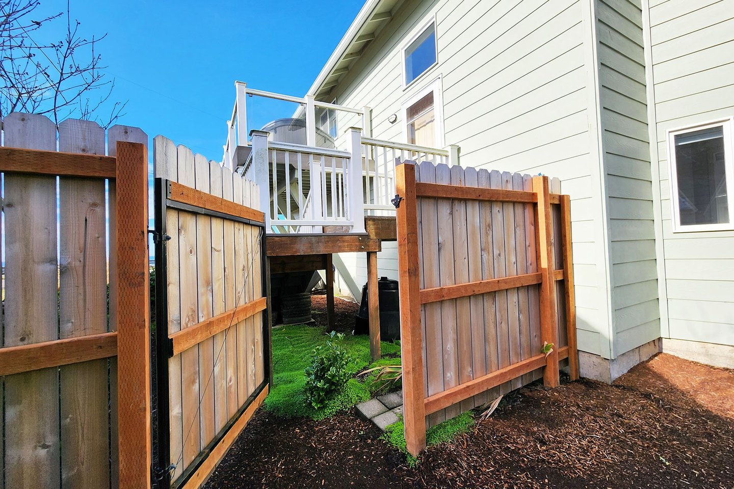 Fenced yard is great for children and dogs!