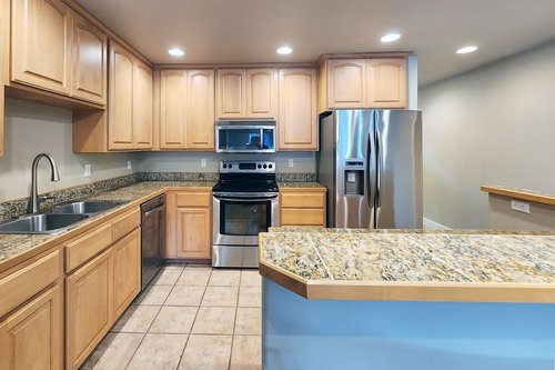 Spacious kitchen to cook up favorite meals.