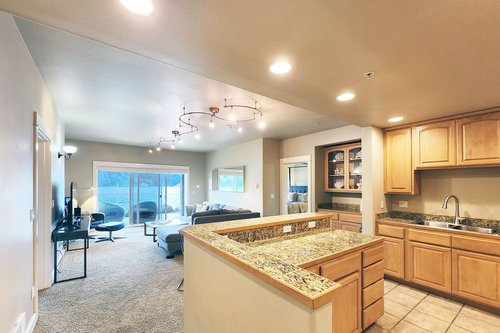Big spacious area with river views.