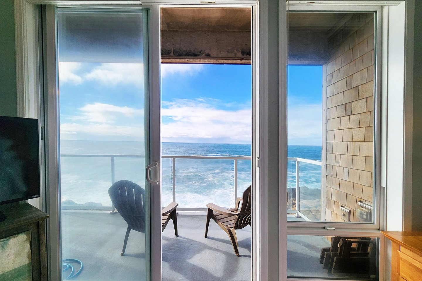 Enjoy whale watching from your private balcony