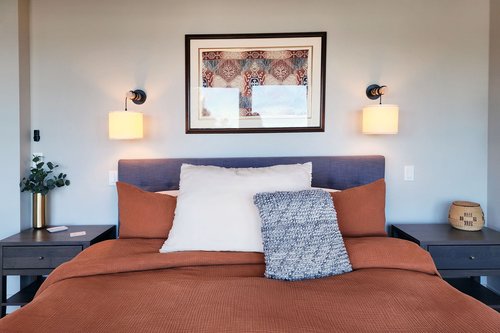 Comfy king bed to relax in after a busy day!