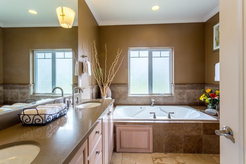 Luxury with jetted tub and walk-in shower