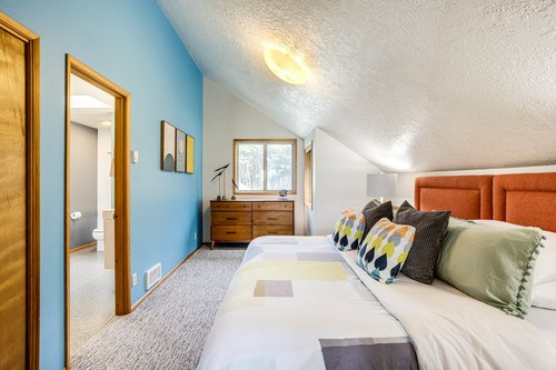 Another king bed that can be split into two twins is perfect for your family vacation.