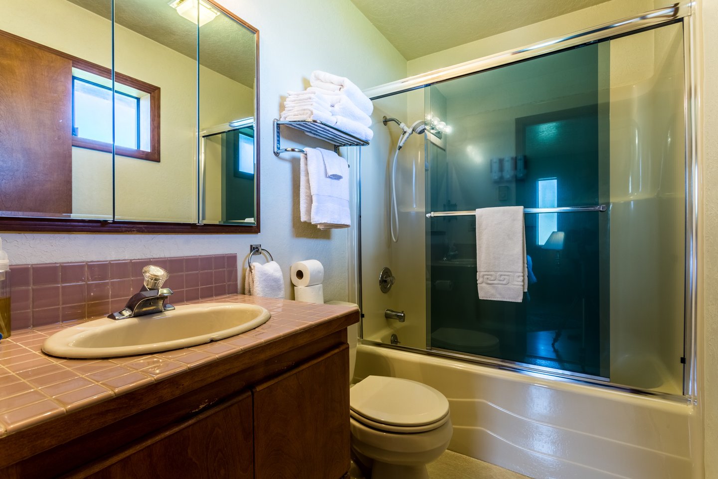 Ensuite bath is a wonderful addition.