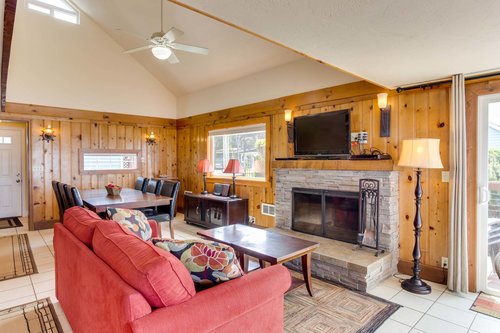 Enjoy a warm fire on stormy winter days.