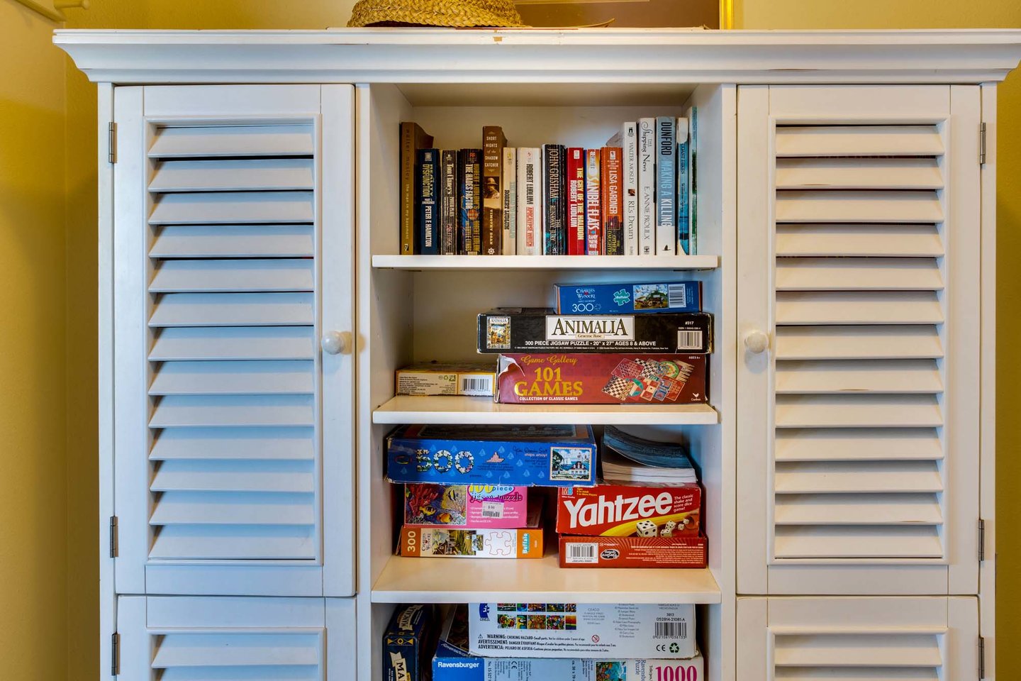 Games and books await you!