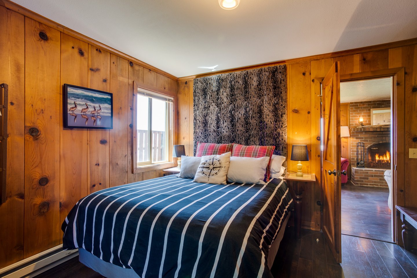 We call it the Captains Quarters with a Queen bed and 3/4 bath en suite.