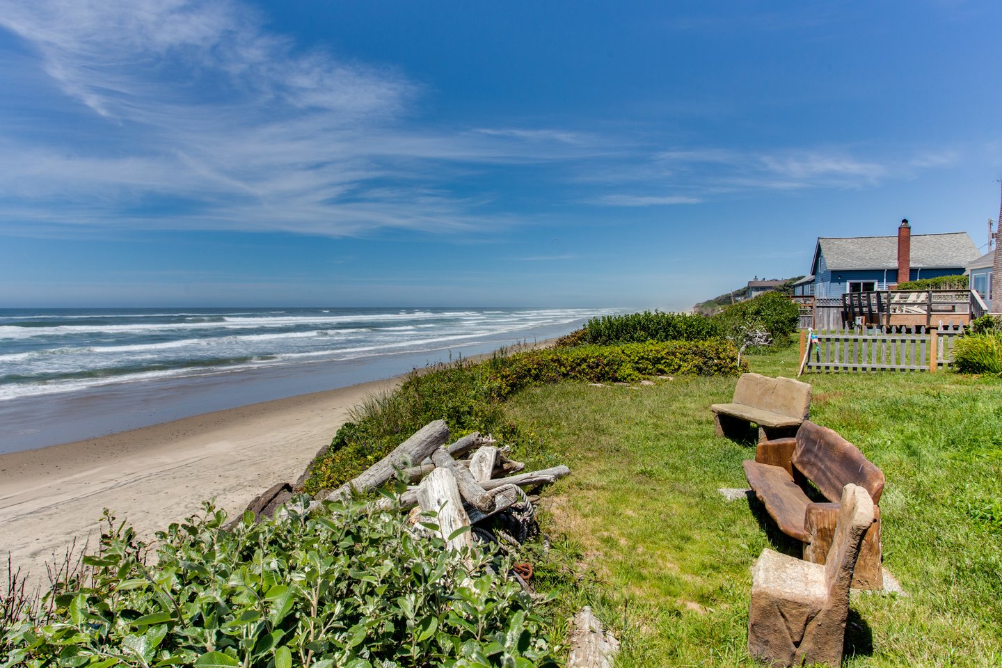 Take a seat and relax while watching the ocean.