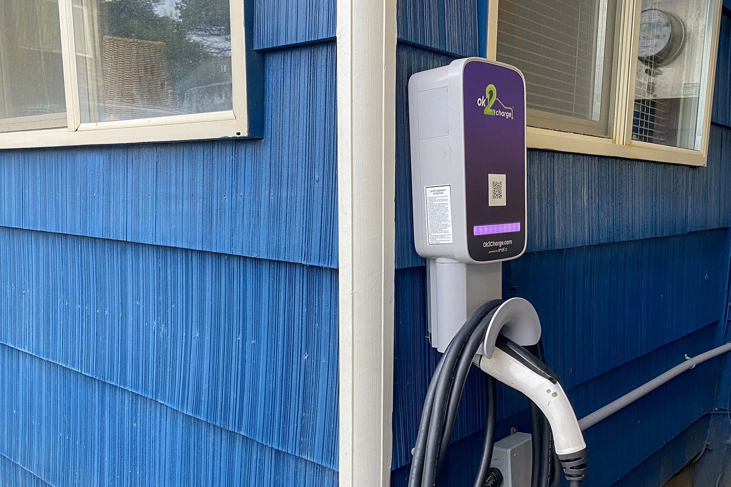 Convenient EV Charging Station for you- no apps, just scan the QR Code or respond to email.