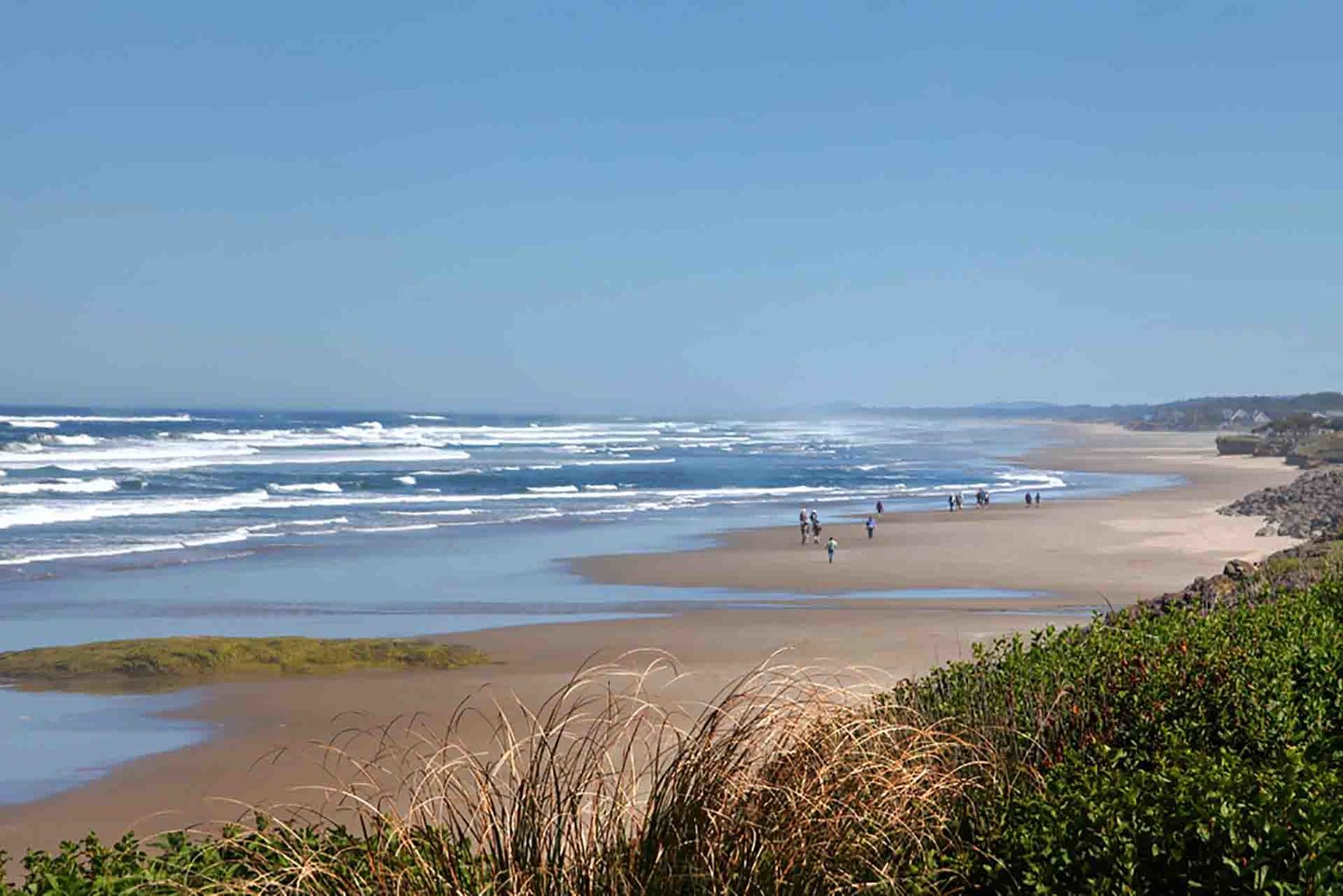 A short stroll to miles of sandy beach at the end of the famous 804.