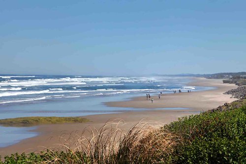 A short stroll to miles of sandy beach at the end of the famous 804.