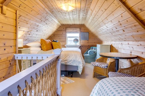 Private loft bedroom with King-sze comfort.