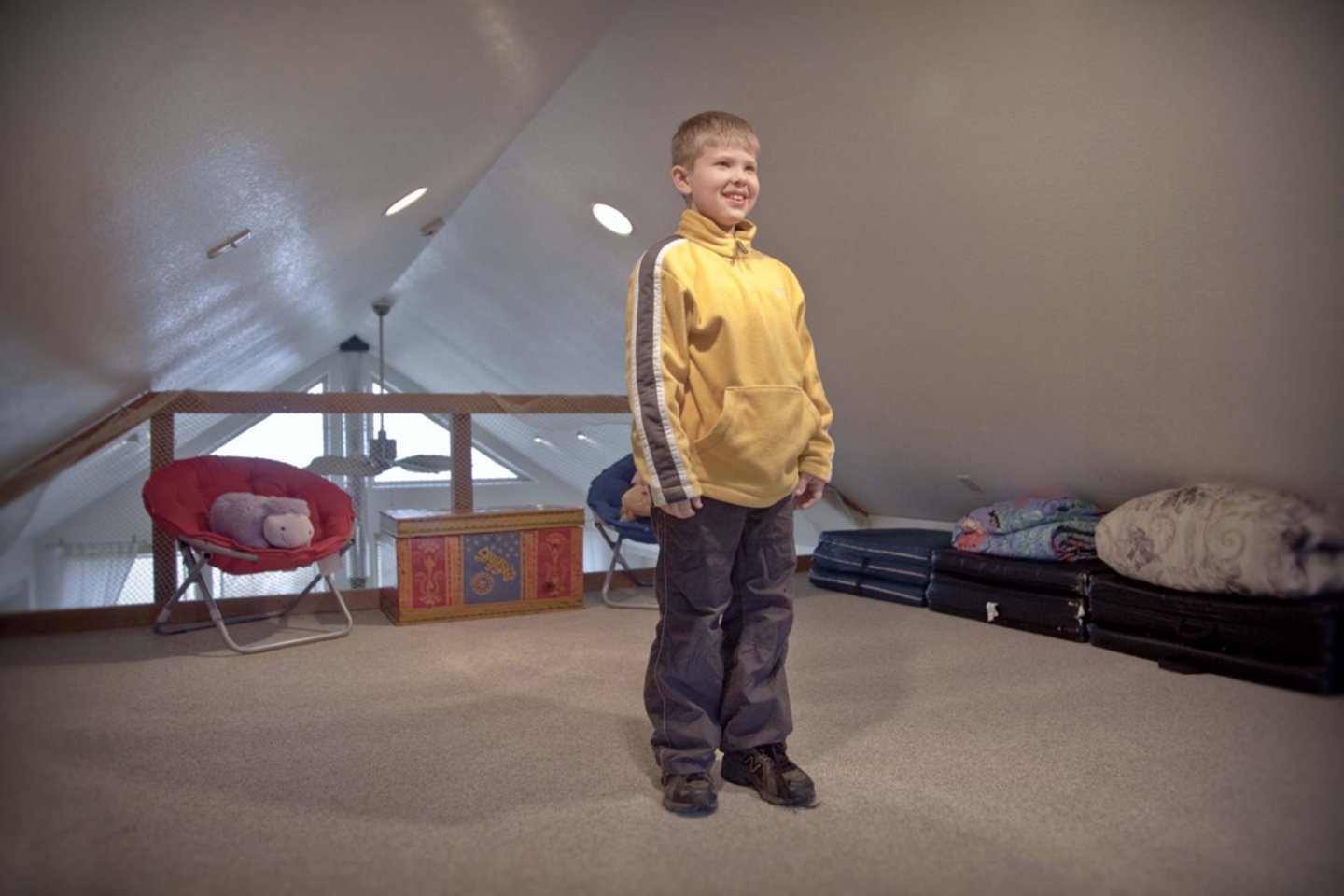 Crows nest loft is perfect for the kids.