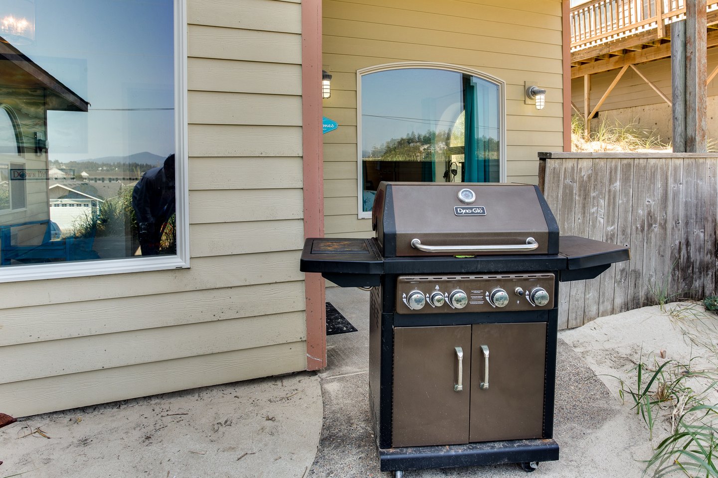 Grill up your favorite burgers, steak or seafood.