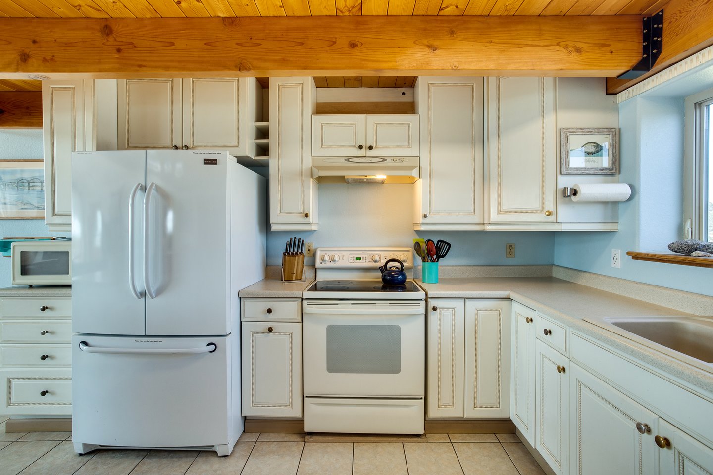 Cook up a favorite meal in the kitchen.