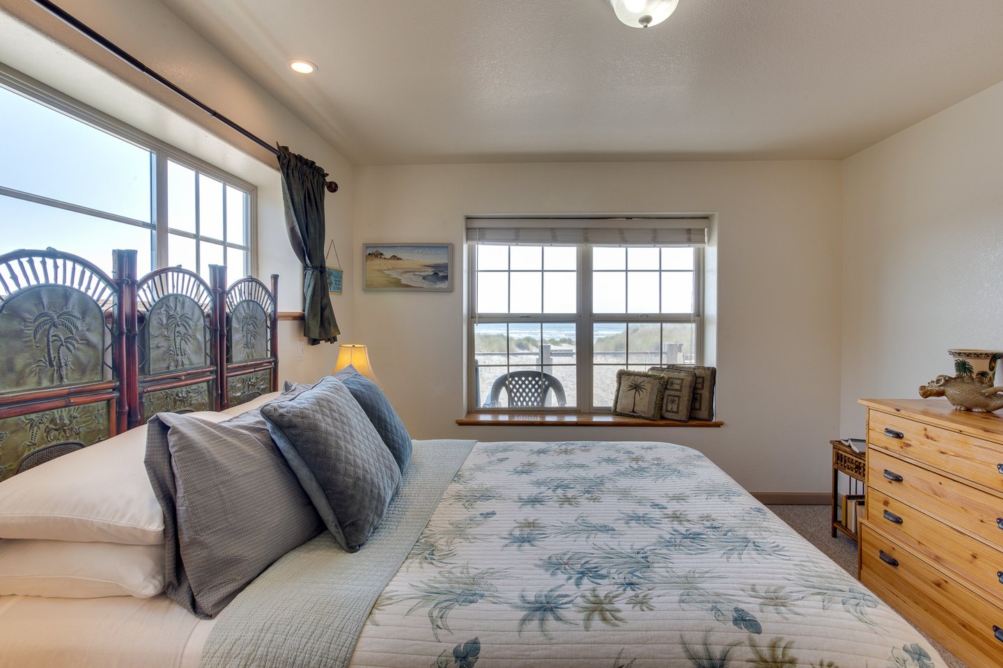 Enjoy the picture window with an ocean view.