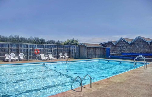 Seasonal community swimming pool at Bayshore Club.