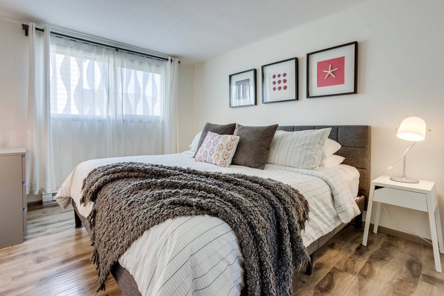 Sleep in style with another king bed.