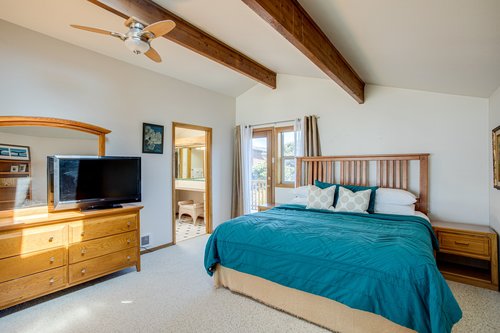 Comfortable master suite with a fabulous view and plenty of space for relaxation