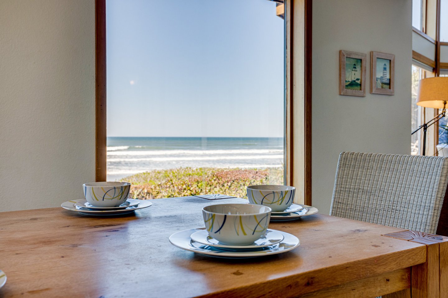 A dining experience with a fantastic view.