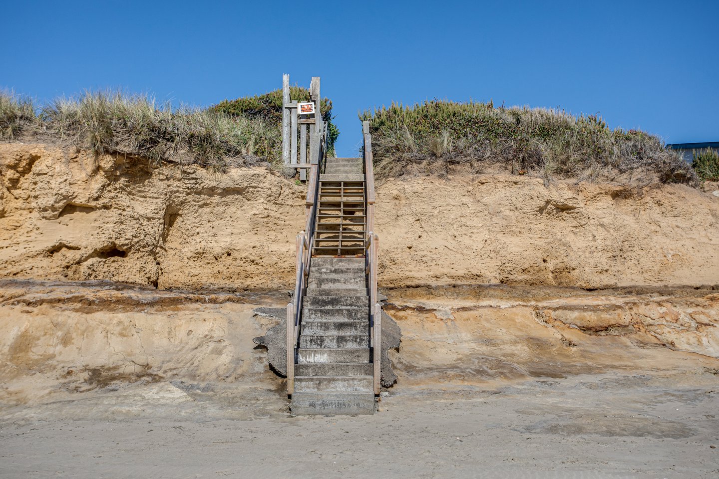Shared beach access is right next to the house.