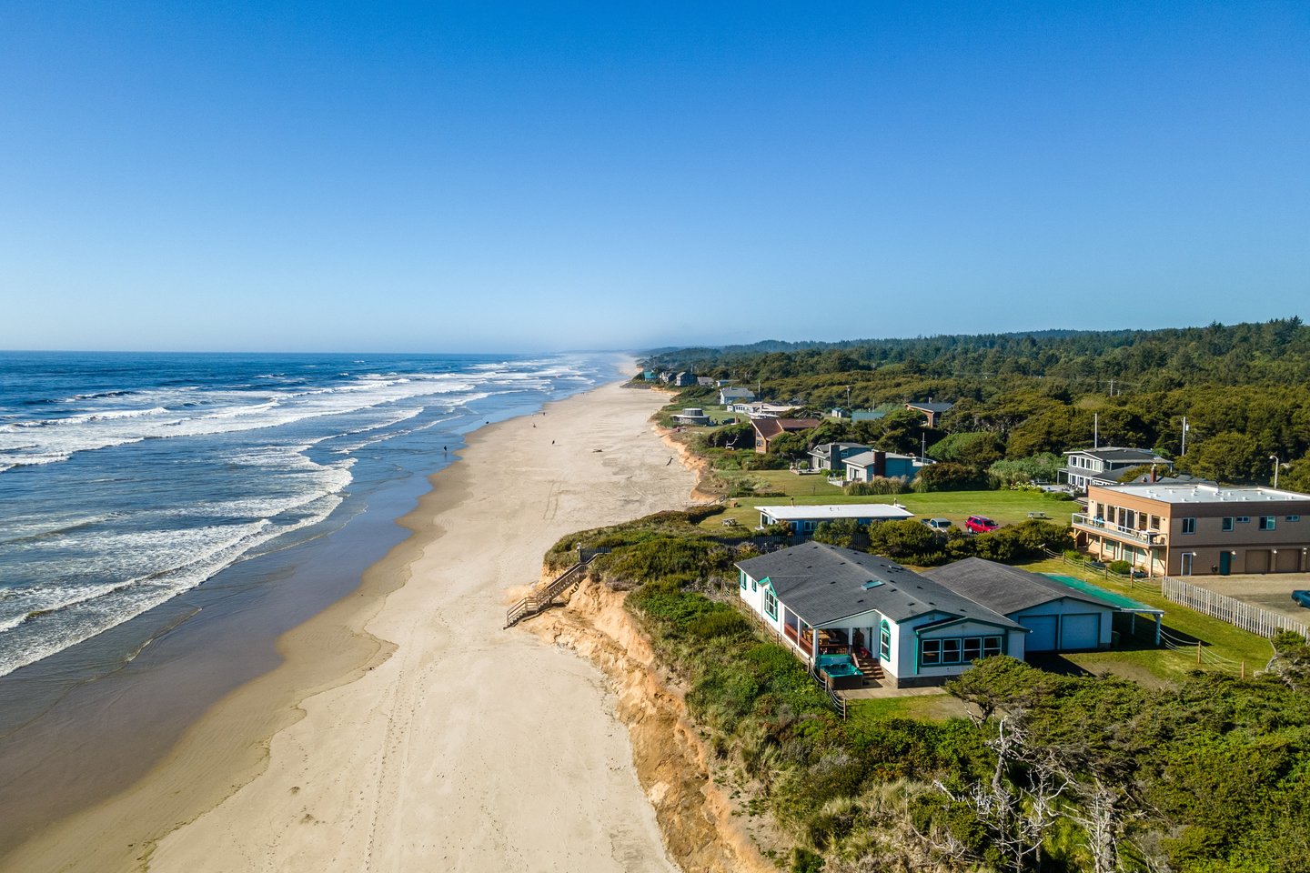 Miles of sandy beach awaits.