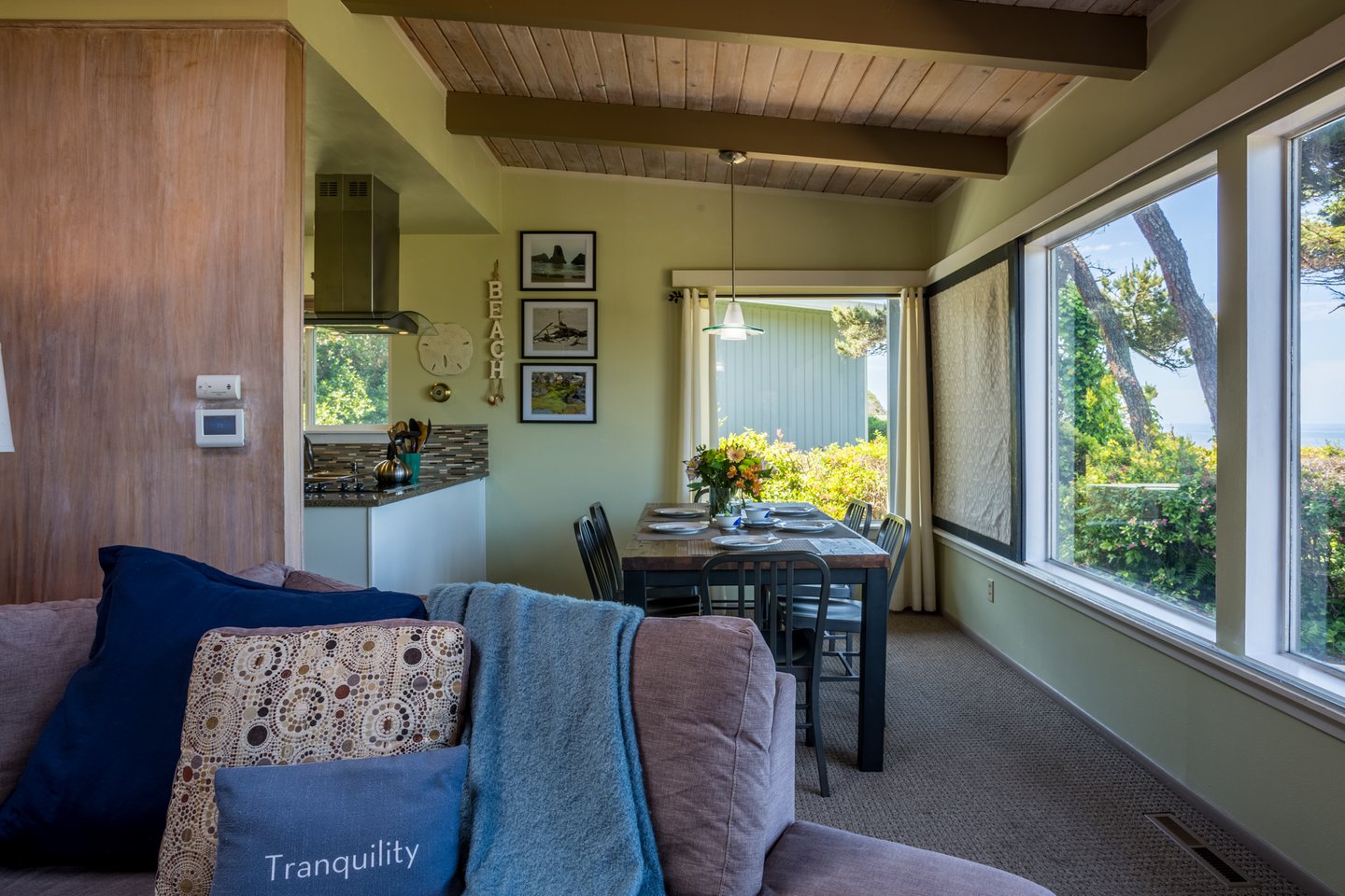 An open floor-plan invites both light and enjoyment.
