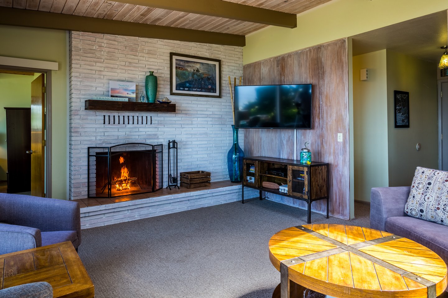 Remodeled with tranquil finishes and modern decor.