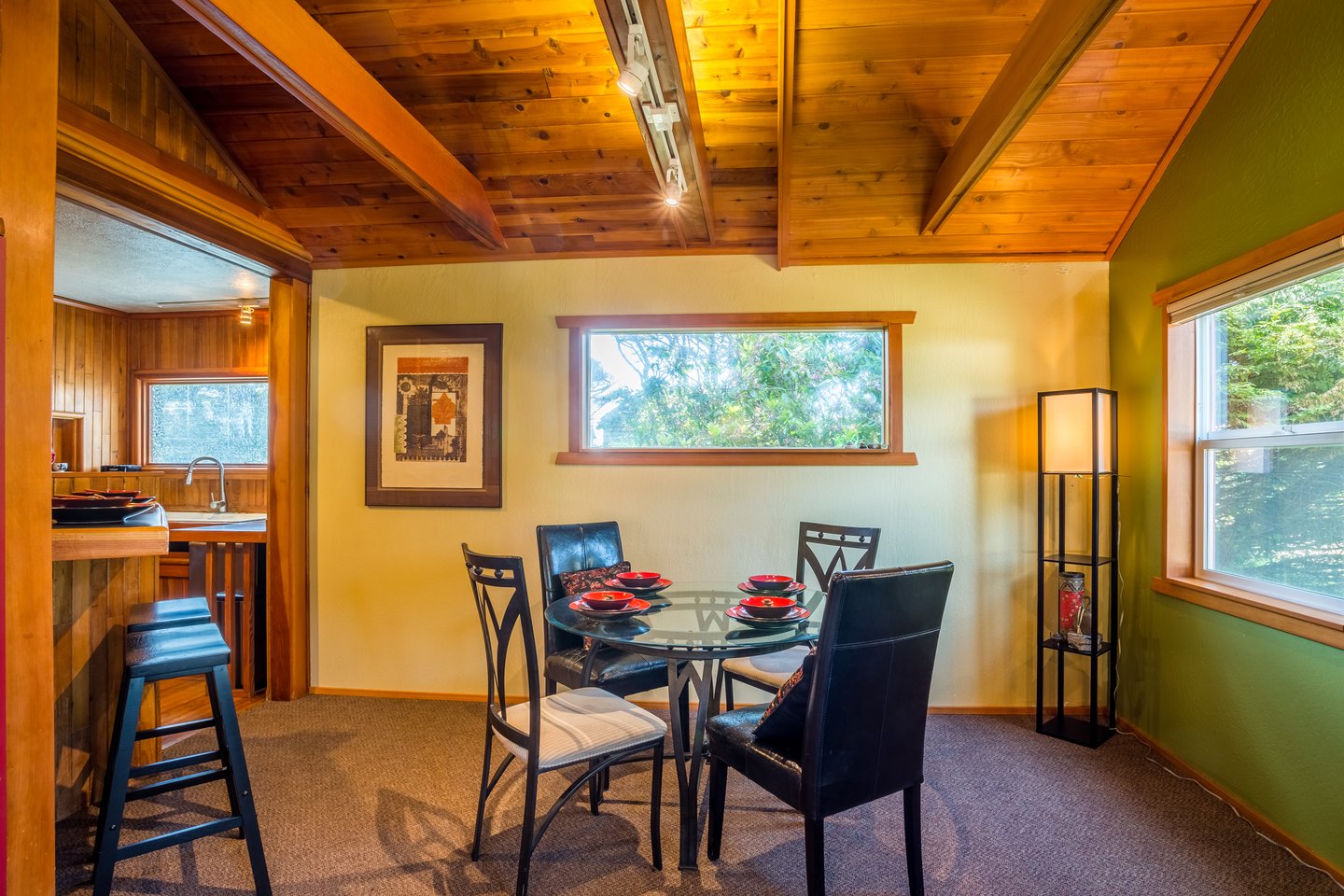 Dining room is right off the cozy kitchen.