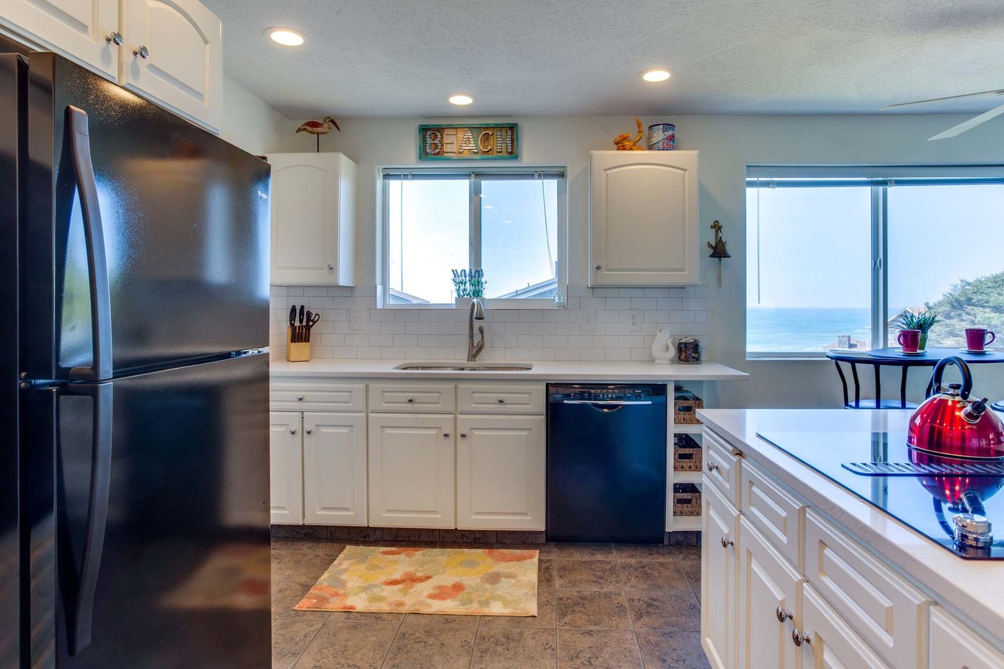 Ocean views while cooking!