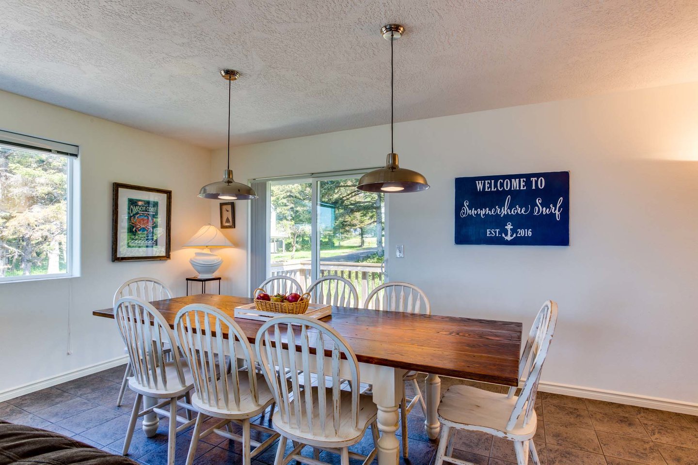 Plenty of space to play a game of cards or your favorite board game.