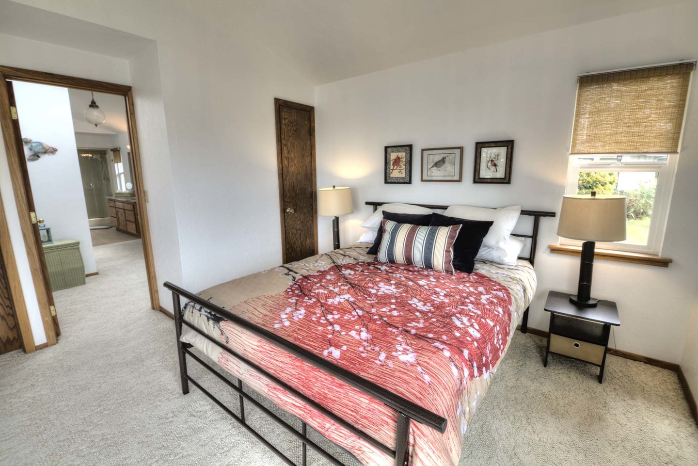 The primary suite with large bath for privacy.