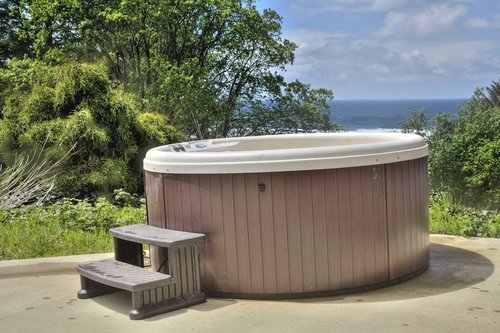 Have a soak in the hot tub and look for whales.