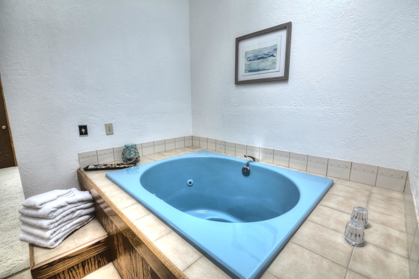 Let the cares float away in a Japanese style soaking tub.
