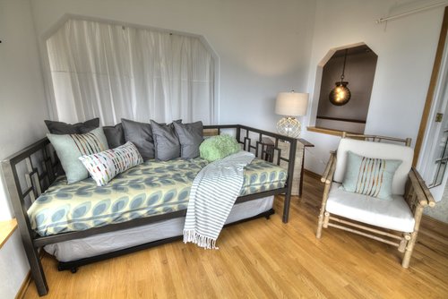 Trundle bed in sitting room off of master bedroom.