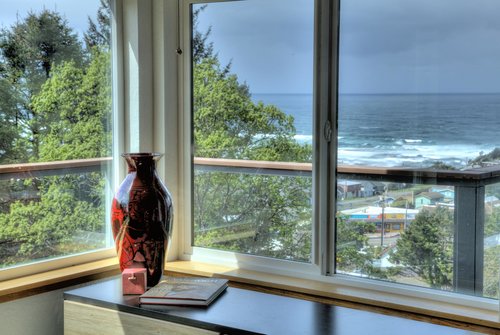 Beautiful views from many windows in the house.