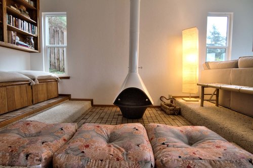 A fantastic fireplace to keep you warm on those cool nights.