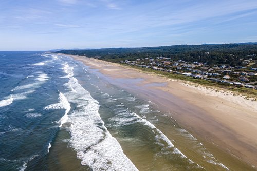 Once on the beach, you have access to miles upon mile of sandy beach in both directions.