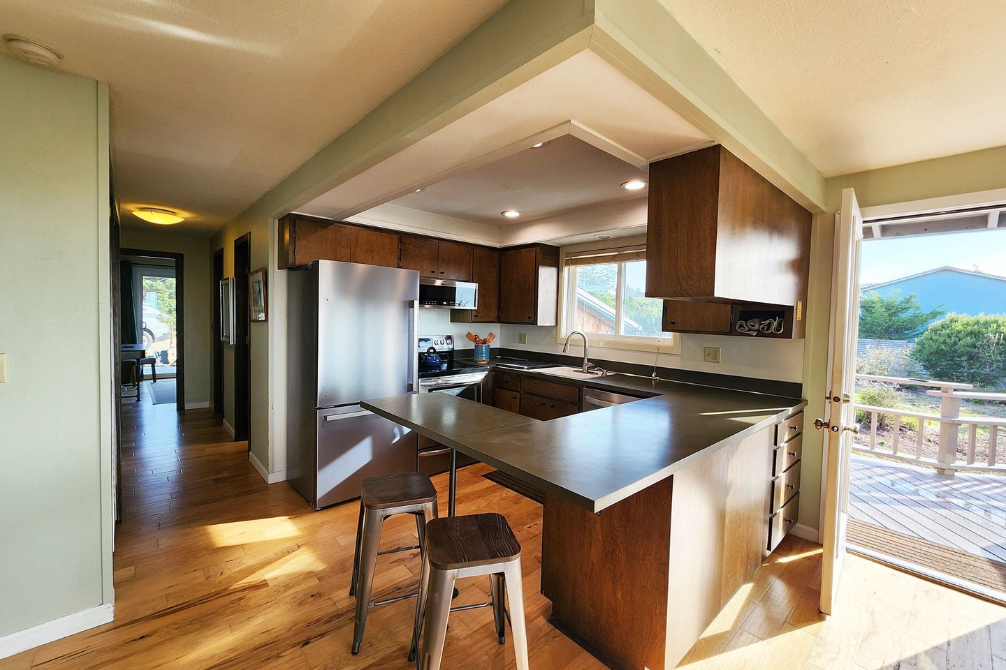 Enjoy a view even from the kitchen!