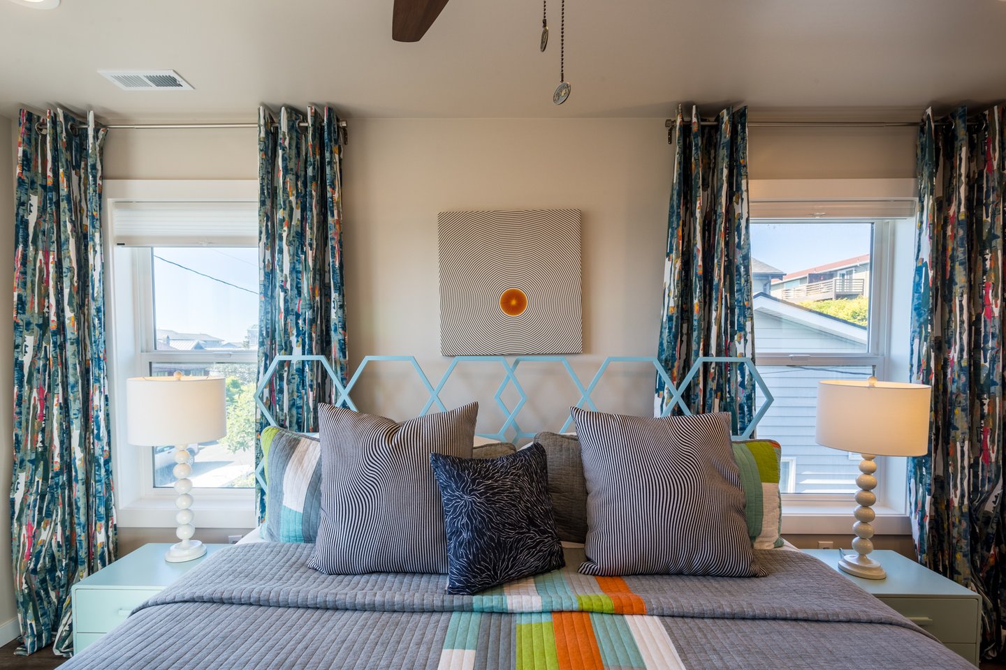 Hip design and high quality bedding combine for the perfect night's sleep.