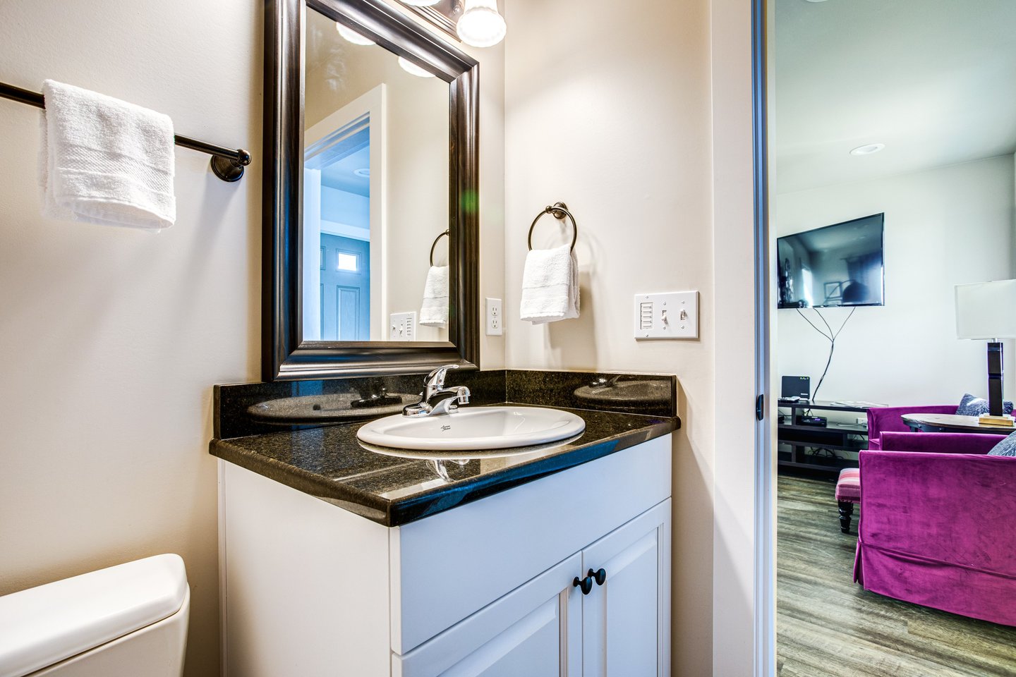 The half-bath off the living room.