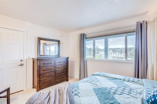 Enjoy the bedroom on the main floor with a King bed.