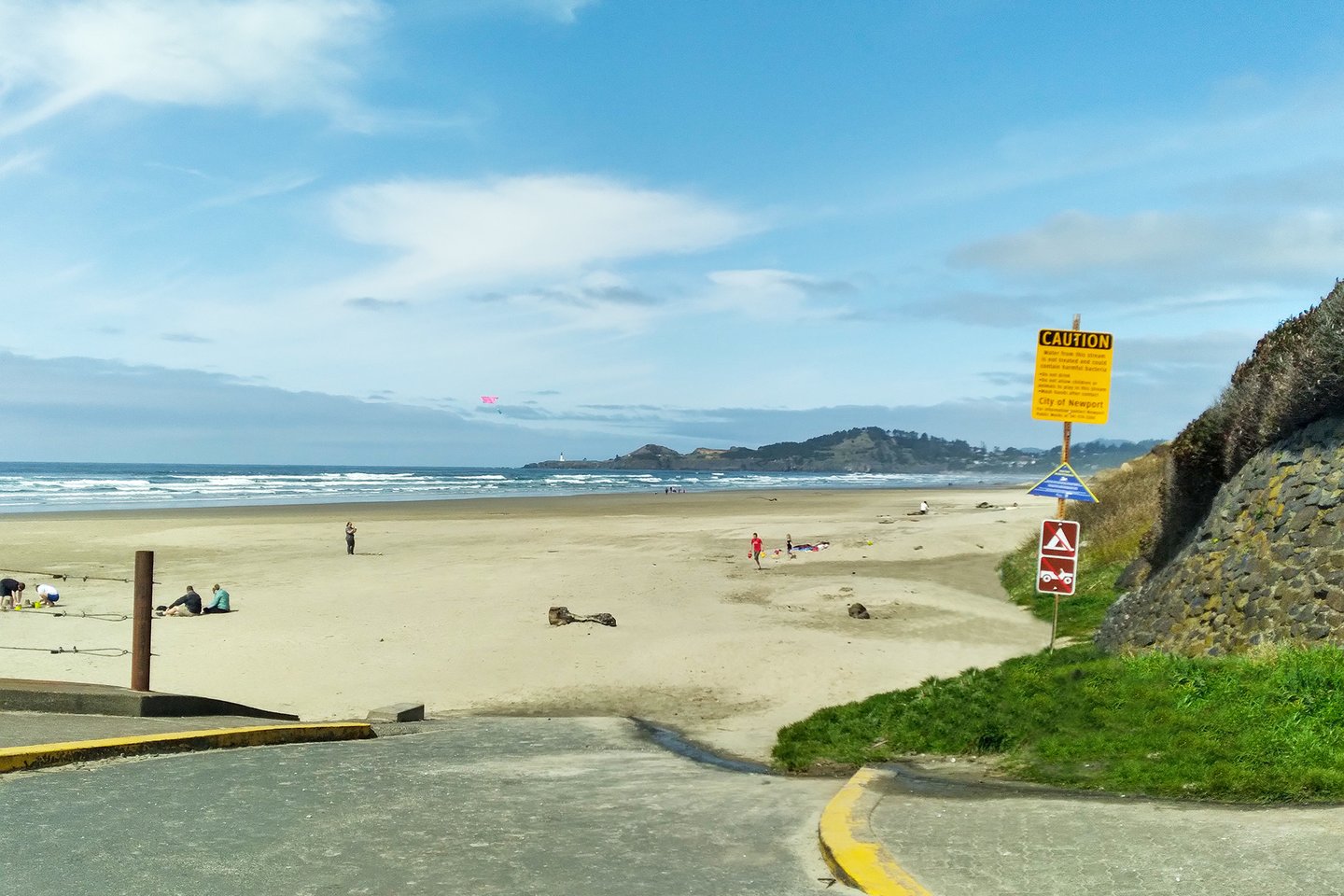 Nye Beach Access at the turnaround.