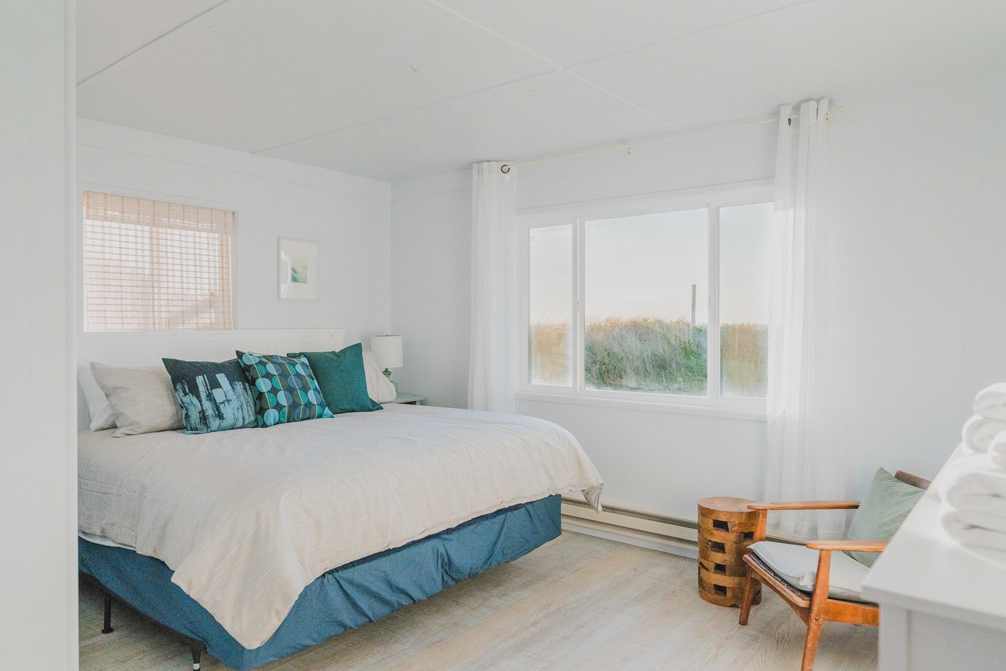 Ocean view from king bed.