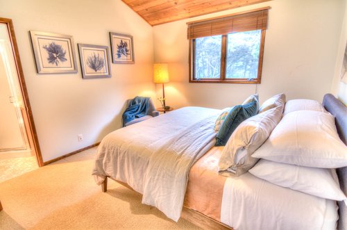 The king suite has an attached bath for a little bit of privacy!