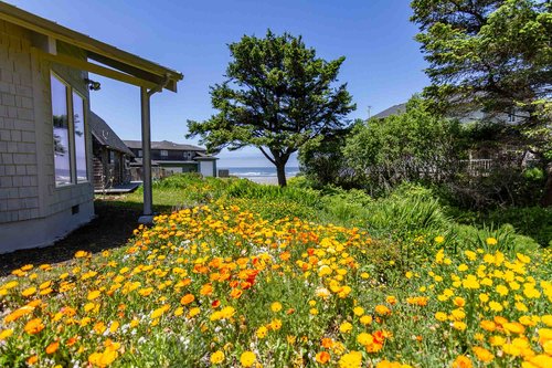 Spring and summer brings plenty of flowers to this home!