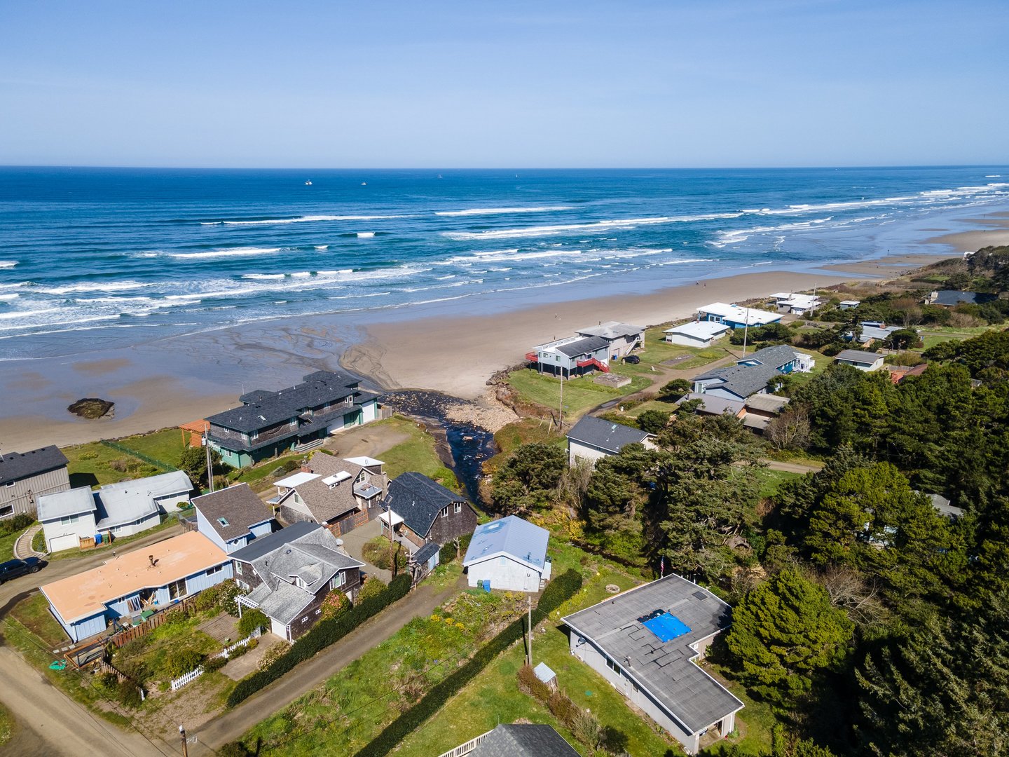 The Love Shack sits on Starr Creek with plenty of views!