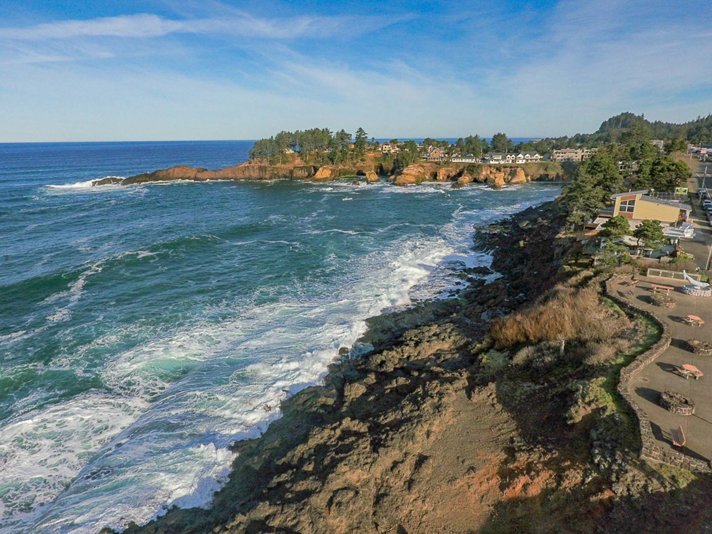 Whale watching is a great past time along the coast.